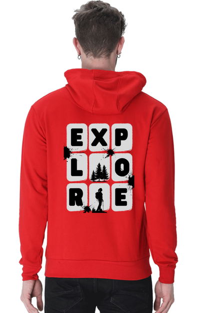 MEN || HOODIE SWEATSHIRT || TRAVEL || EXPLORE || MAN WITH BACKPACK || HIKING || ADVENTURE || OUTDOOR || CAMPING || NATURE LOVER