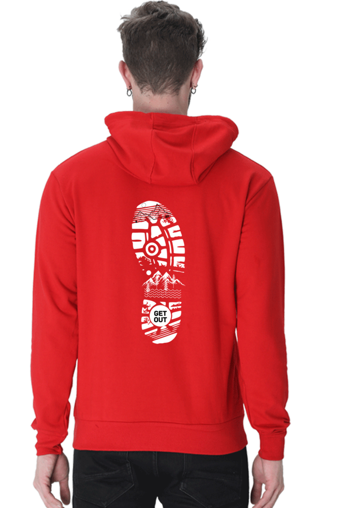 MEN || HOODIE SWEATSHIRT || TRAVEL || MOUNTAIN AND TREES || WINTER WEAR || BACK DESIGN