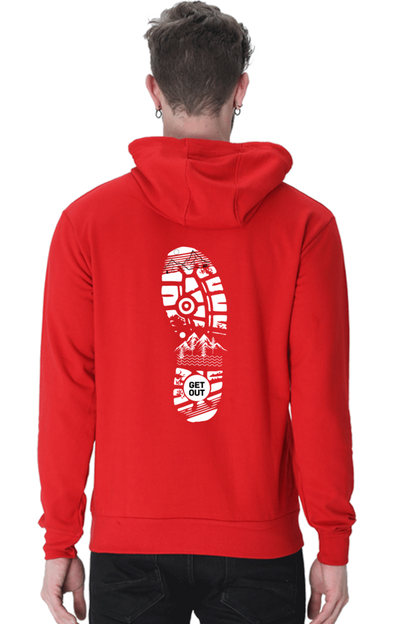 MEN || HOODIE SWEATSHIRT || TRAVEL || MOUNTAIN AND TREES || WINTER WEAR || BACK DESIGN