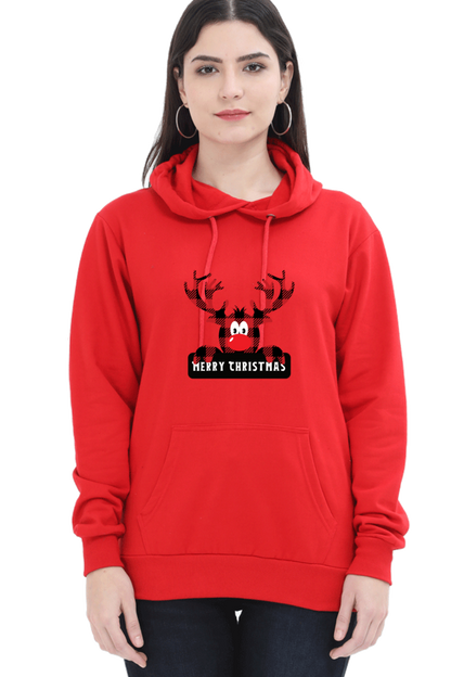 WOMEN || HOODIE SWEATSHIRT || STREETWEAR ||  MERRY CHRISTMAS || SANTA CLAUS || REINDEER || HOLIDAY FASHION || CHRISTMAS GIFTS || WINTER WEAR