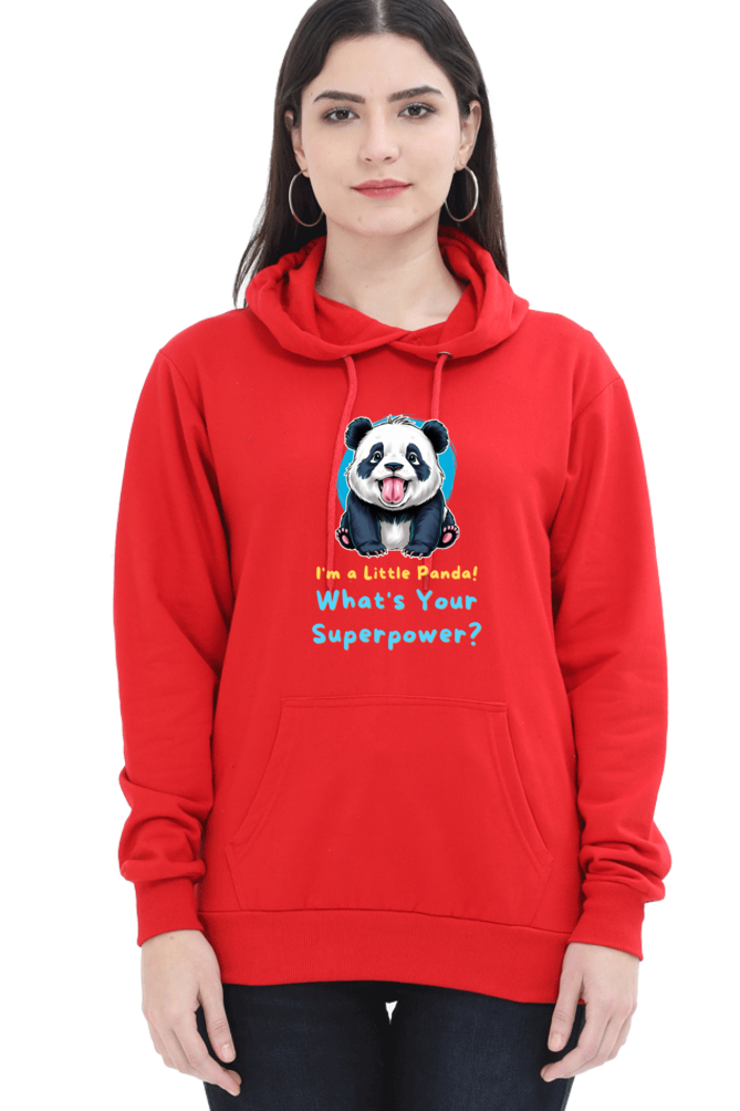 WOMEN || HOODIE SWEATSHIRT || CUTE PANDA || FUNNY QUOTES || PANDA BEAR || VECTOT ART || ANIMAL PRINT || ANIME || FASHION || LITTLE PANDA || GIFT FOR HER || WINTER WEAR