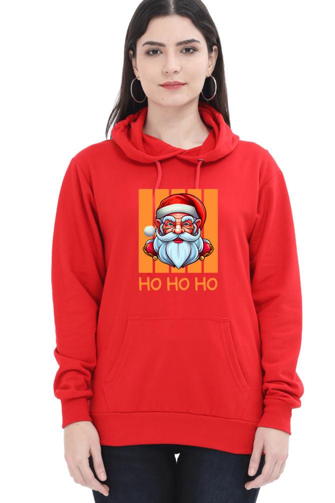 WOMEN || HOODIE SWEATSHIRT || STREETWEAR || MERRY CHRISTMAS || SANTA CLAUS || HO HO HO || HOLIDAY FASHION || CHRISTMAS GIFTS || WINTER WEAR