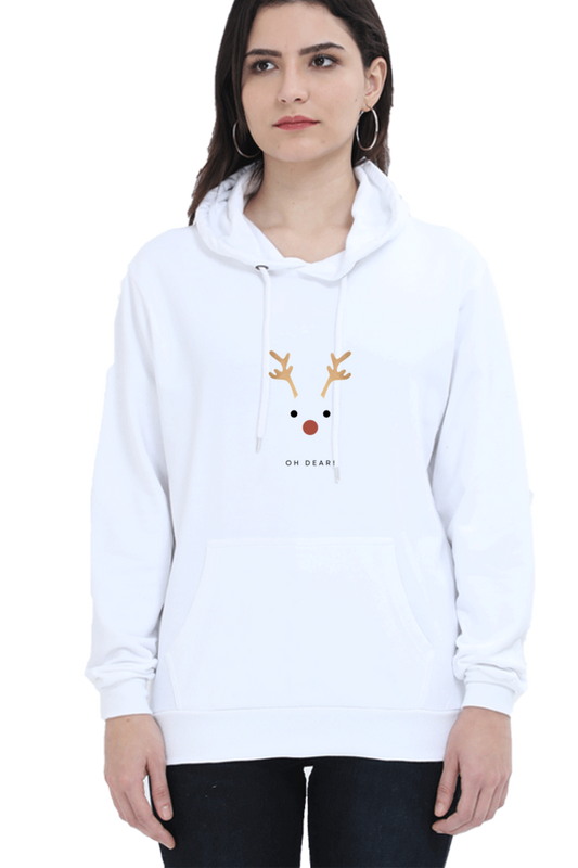 WOMEN || HOODIE SWEATSHIRT || MERRY CHRISTMAS || CUTE DEER