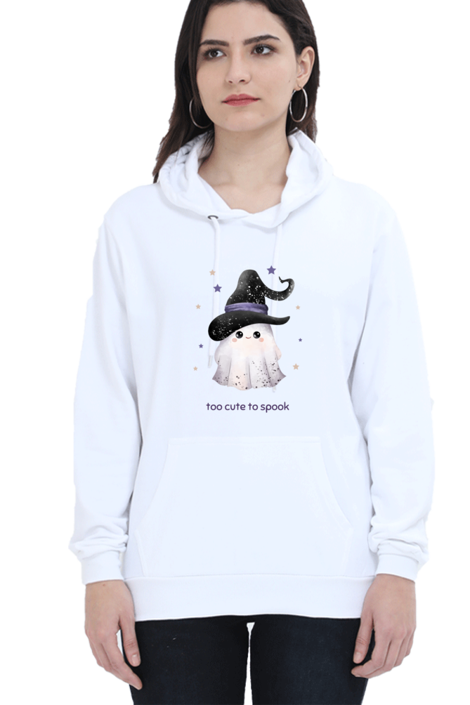 WOMEN || HOODIE SWEATSHIRT || STREETWEAR || GHOST || HOLIDAY FASHION || SPOOKY || FUNNY || HALLOWEEN || WITCH HAT || CHRISTMAS || CHRISTMAS GIFT || WINTER WEAR