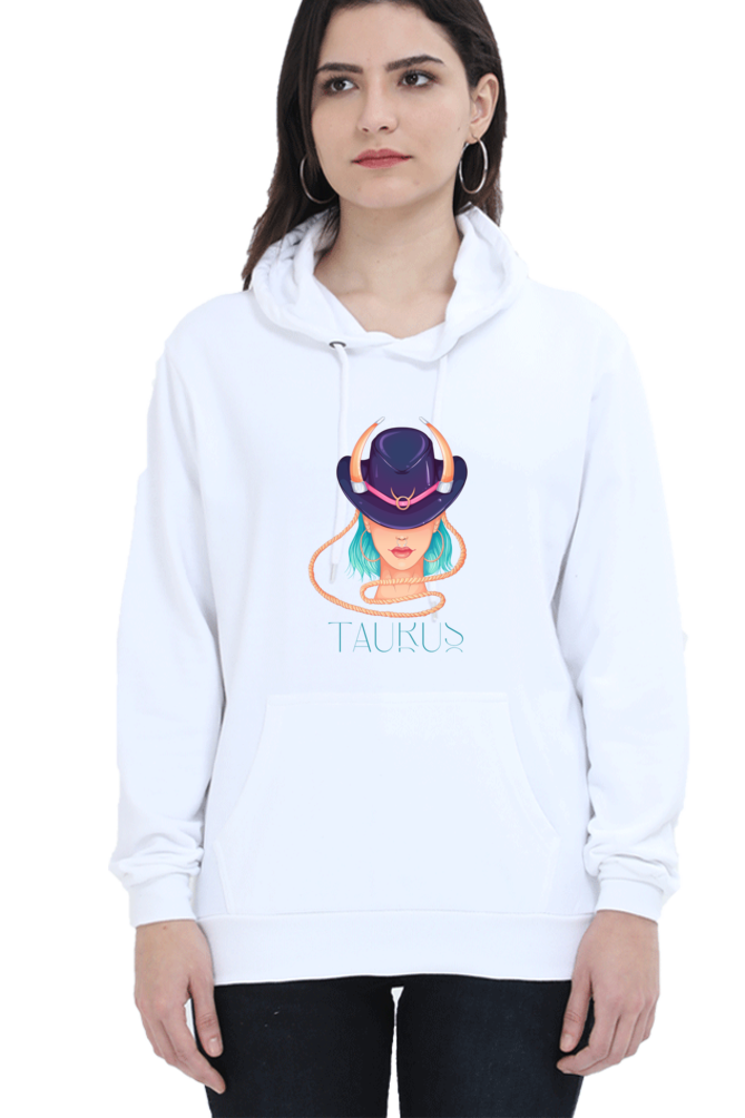 WOMEN || HOODIE SWEATSHIRT || ZODIAC SIGN || ASTROLOGY || TAURUS || HORNS || BIRTHDAY || GIFTS FOR HER