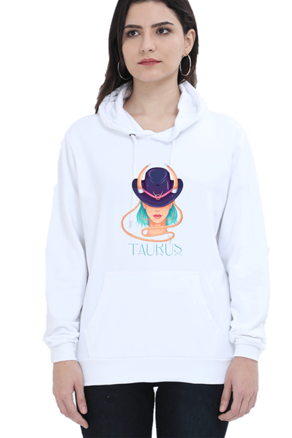 WOMEN || HOODIE SWEATSHIRT || ZODIAC SIGN || ASTROLOGY || TAURUS || HORNS || BIRTHDAY || GIFTS FOR HER