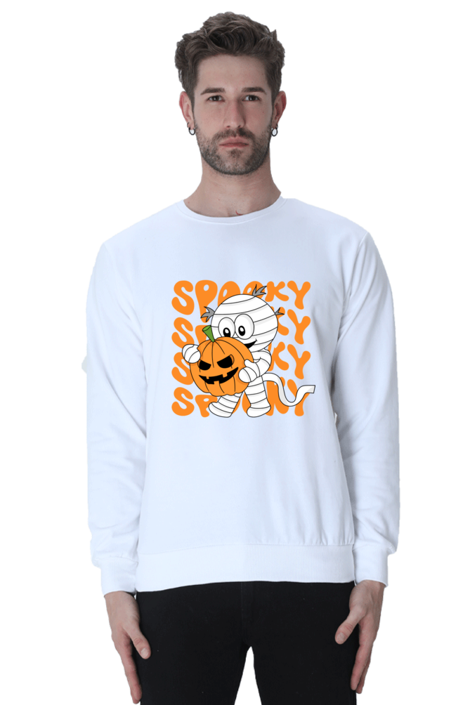 MEN || SWEATSHIRT || STREETWEAR || MUMMY || FUNNY || SPOOKY || PUMPKIN || GRAPHIC DESIGN || HALLOWEEN || WINTER WEAR