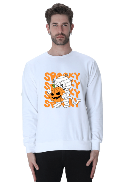 MEN || SWEATSHIRT || STREETWEAR || MUMMY || FUNNY || SPOOKY || PUMPKIN || GRAPHIC DESIGN || HALLOWEEN || WINTER WEAR