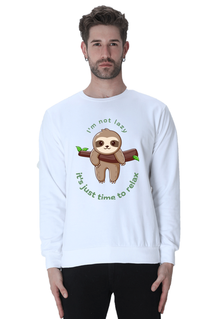 MEN || SWEATSHIRT || STREETWEAR || FUNNY QUOTES || SLOTH || ANIMAL PRINT || ANIMAL LOVER || LAZY || SLOTH LOVER || WINTER WEAR