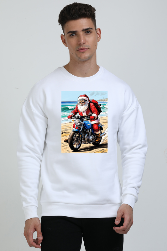 MEN || OVERSIZED SWEATSHIRT || MERRY CHRISTMAS || SANTA CLAUS || WINTER FASHION  || MOTORCYCLE || BEACH || FESTIVAL || NEW YEAR || GIFT FOR HIM