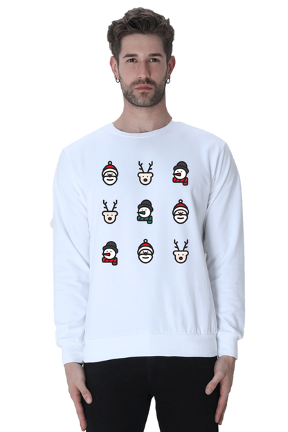 MEN || SWEATSHIRT || MERRY CHRISTMAS || CHRISTMAS ICON || STREETWEAR || SANTA CLAUS || REINDEER || SNOWMAN || HOLIDAY FASHION || CHRISTMAS GIFTS || WINTER WEAR