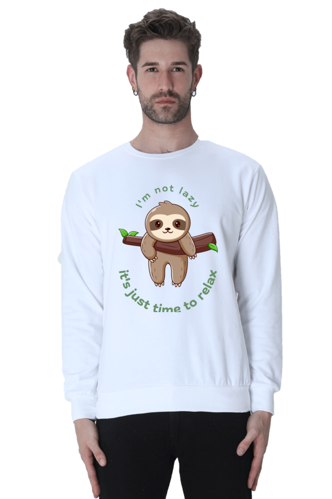 MEN || SWEATSHIRT || STREETWEAR || FUNNY QUOTES || SLOTH || ANIMAL PRINT || ANIMAL LOVER || LAZY || SLOTH LOVER || WINTER WEAR