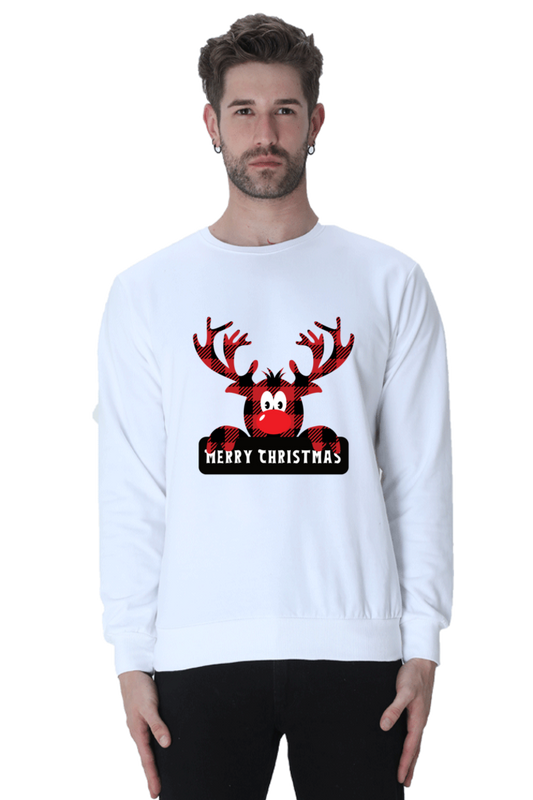 MEN || SWEATSHIRT || STREETWEAR || MERRY CHRISTMAS || SANTA CLAUS || REINDEER || HOLIDAY FASHION || CHRISTMAS GIFTS || WINTER WEAR