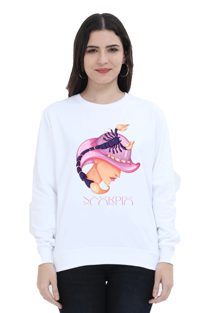 WOMEN || SWEATSHIRT || ZODIAC SIGN || ASTROLOGY || SCORPIO || WATER SIGN || LOYALTY || DEVOTIONAL || FANTASY || BIRTHDAY || GIFT FOR HER