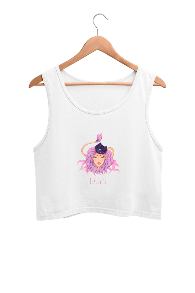 WOMEN || CROP TANK TOP || ZODIAC SIGN || ASTROLOGY || LEO || BRAVERY || STRENGTH || BIRTHDAY || GIFTS FOR HER