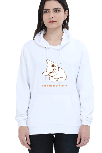 WOMEN || HOODIE SWEATSHIRT ||  CAT || ANIME || ANIMAL PRINT || QUIRKY || CAT LOVER || CUTE CAT || KITTEN || FUNNY || ANIMAL LOVER || CAT MEME || GRAPHIC DESIGN || GIFT FOR HER || WINTER WEAR