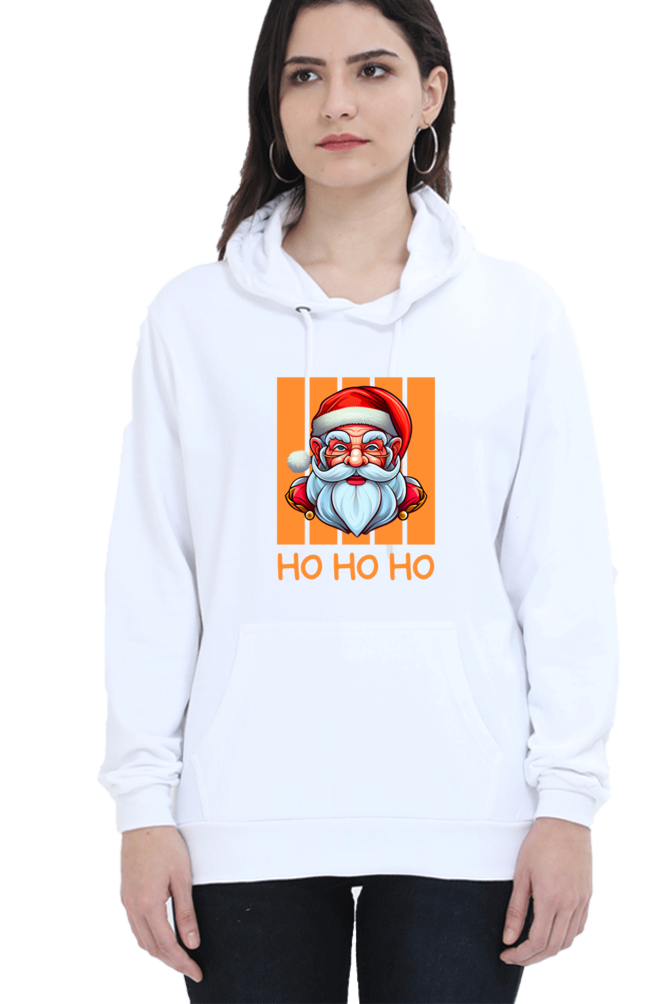 WOMEN || HOODIE SWEATSHIRT || STREETWEAR || MERRY CHRISTMAS || SANTA CLAUS || HO HO HO || HOLIDAY FASHION || CHRISTMAS GIFTS || WINTER WEAR