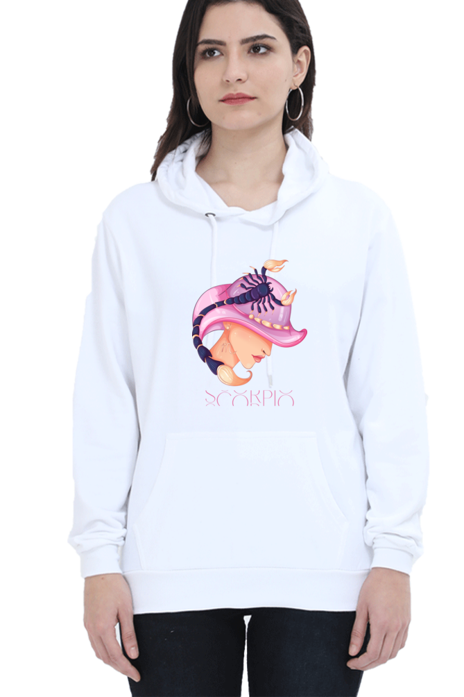 WOMEN || HOODIE SWEATSHIRT || ZODIAC SIGN || ASTROLOGY || SCORPIO || WATER SIGN || LOYALTY || DEVOTIONAL || FANTASY || BIRTHDAY || GIFT FOR HER