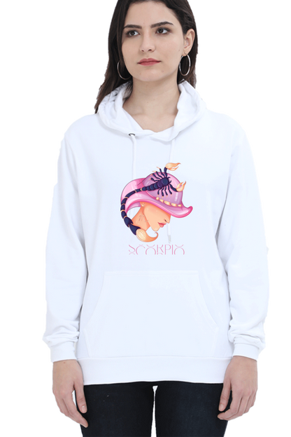 WOMEN || HOODIE SWEATSHIRT || ZODIAC SIGN || ASTROLOGY || SCORPIO || WATER SIGN || LOYALTY || DEVOTIONAL || FANTASY || BIRTHDAY || GIFT FOR HER