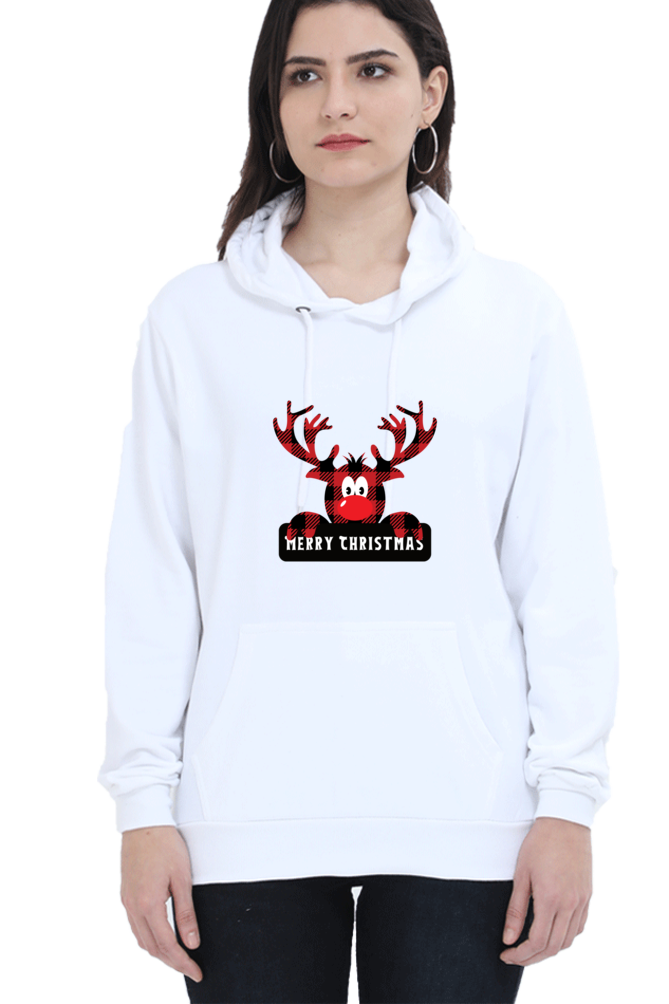 WOMEN || HOODIE SWEATSHIRT || STREETWEAR ||  MERRY CHRISTMAS || SANTA CLAUS || REINDEER || HOLIDAY FASHION || CHRISTMAS GIFTS || WINTER WEAR