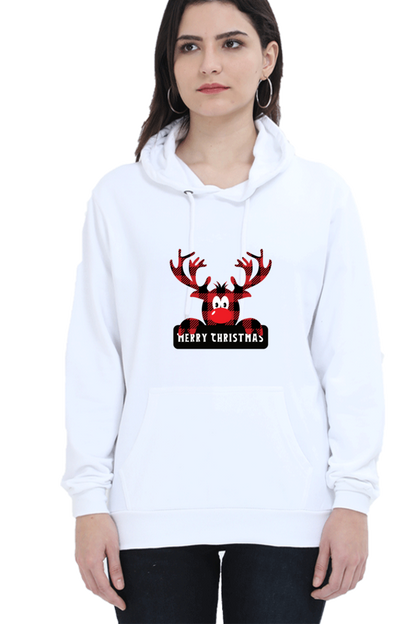 WOMEN || HOODIE SWEATSHIRT || STREETWEAR ||  MERRY CHRISTMAS || SANTA CLAUS || REINDEER || HOLIDAY FASHION || CHRISTMAS GIFTS || WINTER WEAR