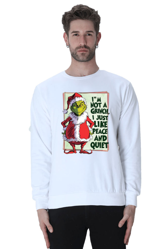 MEN || SWEATSHIRT || MERRY CHRISTMAS || SANTA CLAUS || GRINCH || INTROVERT HUMOUR  || FUNNY QUOTES || TRENDY || FASHION