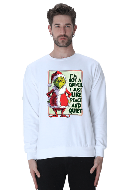 MEN || SWEATSHIRT || MERRY CHRISTMAS || SANTA CLAUS || GRINCH || INTROVERT HUMOUR  || FUNNY QUOTES || TRENDY || FASHION