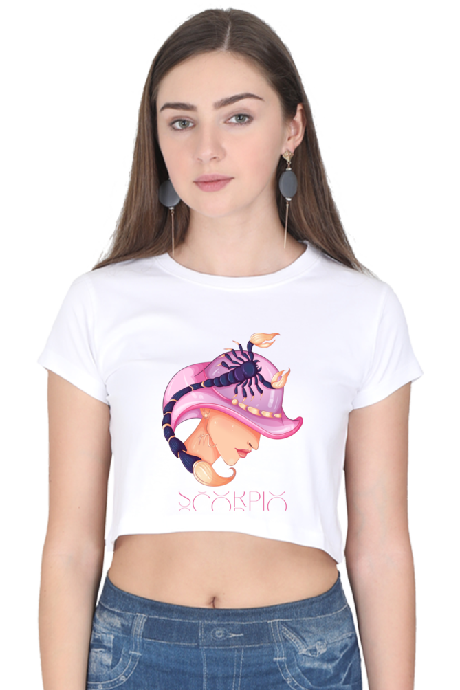 WOMEN || CROP TOP || ZODIAC SIGN || ASTROLOGY || SCORPIO || WATER SIGN || LOYALTY || DEVOTIONAL || FANTASY || BIRTHDAY || GIFT FOR HER