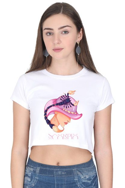 WOMEN || CROP TOP || ZODIAC SIGN || ASTROLOGY || SCORPIO || WATER SIGN || LOYALTY || DEVOTIONAL || FANTASY || BIRTHDAY || GIFT FOR HER