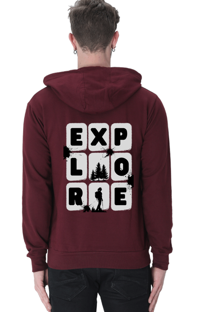 MEN || HOODIE SWEATSHIRT || TRAVEL || EXPLORE || MAN WITH BACKPACK || HIKING || ADVENTURE || OUTDOOR || CAMPING || NATURE LOVER