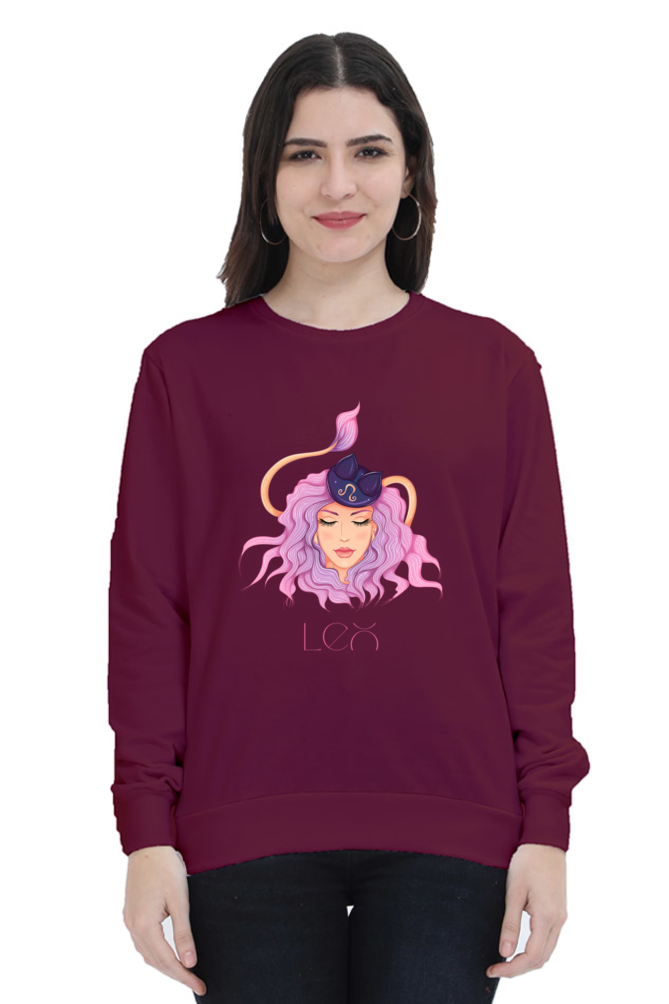 WOMEN || SWEATSHIRT || ZODIAC SIGN || ASTROLOGY || LEO || BRAVERY || STRENGTH || BIRTHDAY || GIFTS FOR HER