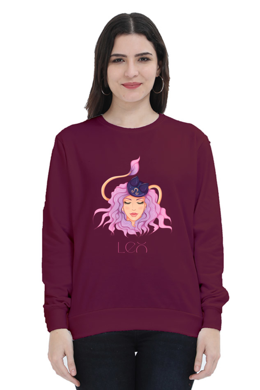 WOMEN || SWEATSHIRT || ZODIAC SIGN || ASTROLOGY || LEO || BRAVERY || STRENGTH || BIRTHDAY || GIFTS FOR HER