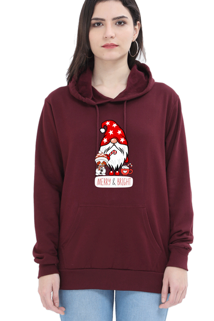 WOMEN || HOODIE SWEATSHIRT || STREETWEAR || MERRY CHRISTMAS || SANTA CLAUS || SNOWMAN || QUIRKY || FUNNY PICTURES || CUTE SANTA || CARTOON CHARACTER || HOLIDAY FASHION || CHRISTMAS GIFTS || WINTER WEAR