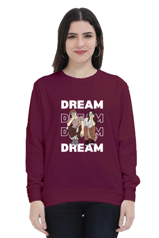 WOMEN || SWEATSHIRT || DREAM || DREAMER || MOTIVATIONAL QUOTES ||  HOPE || POSITIVE THINKING || SELF-LOVE || SELF-CARE || WINTER WEAR