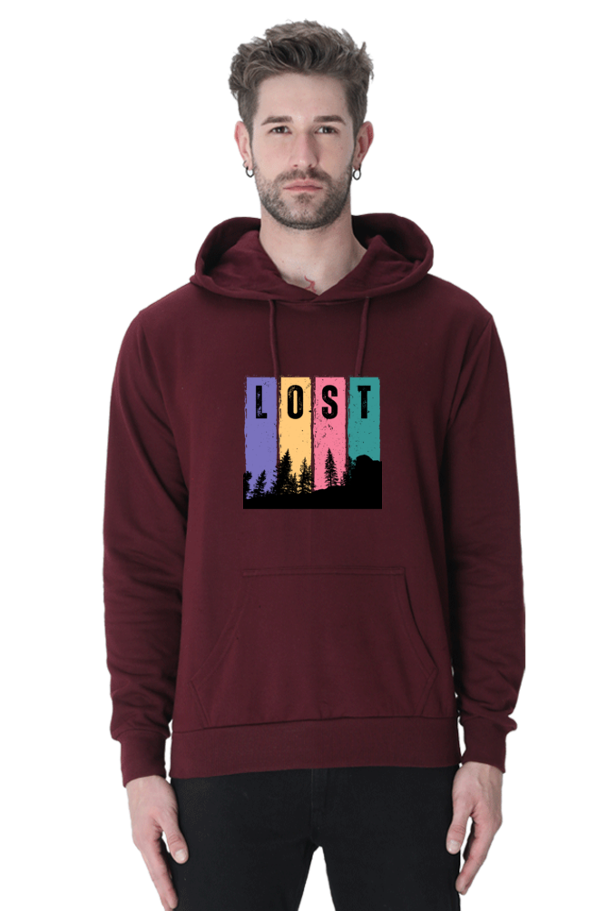 MEN || HOODIE SWEATSHIRT || TRAVEL || LOST