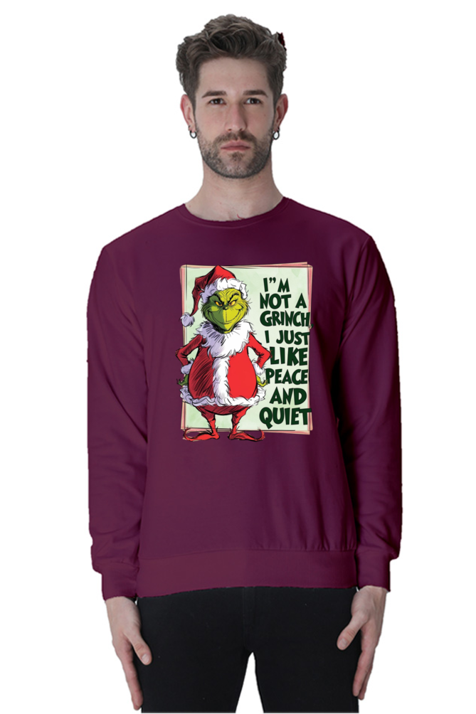 MEN || SWEATSHIRT || MERRY CHRISTMAS || SANTA CLAUS || GRINCH || INTROVERT HUMOUR  || FUNNY QUOTES || TRENDY || FASHION