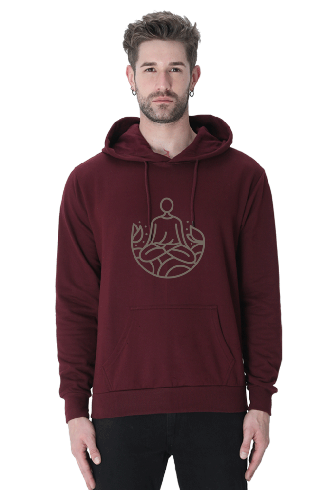 MEN || HOODIE SWEATSHIRT || ILLUSTRATION || YOGA