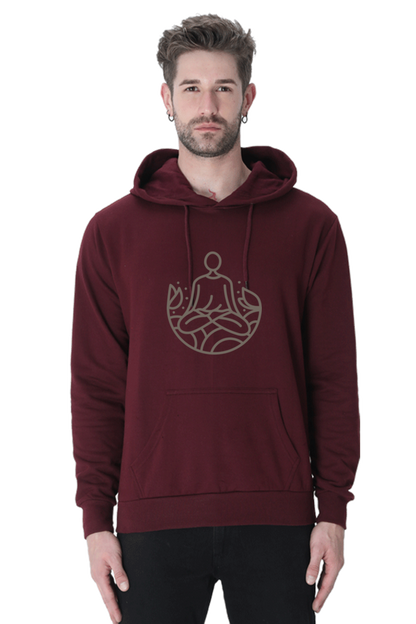 MEN || HOODIE SWEATSHIRT || ILLUSTRATION || YOGA