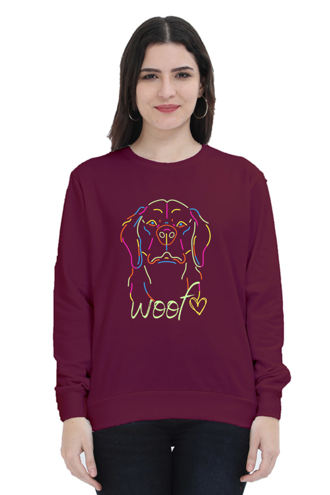 WOMEN || SWEATSHIRT || ANIMAL PRINT || ANIMAL LOVER || FASHION || PAW || DOG || DOG LOVER || CUTE DOG || PET LOVER || DOG OWNER || DOG HUMOR || WINTER WEAR