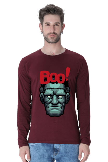 MEN || ROUND NECK FULL SLEEVES T-SHIRT || STREETWEAR || MONSTER || FRANKENSTEIN || GRAPHIC DESIGN || HALLOWEEN