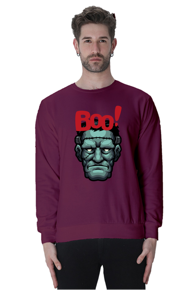 MEN || SWEATSHIRT || STREETWEAR || MONSTER || FRANKENSTEIN || GRAPHIC DESIGN || HALLOWEEN || WINTER WEAR