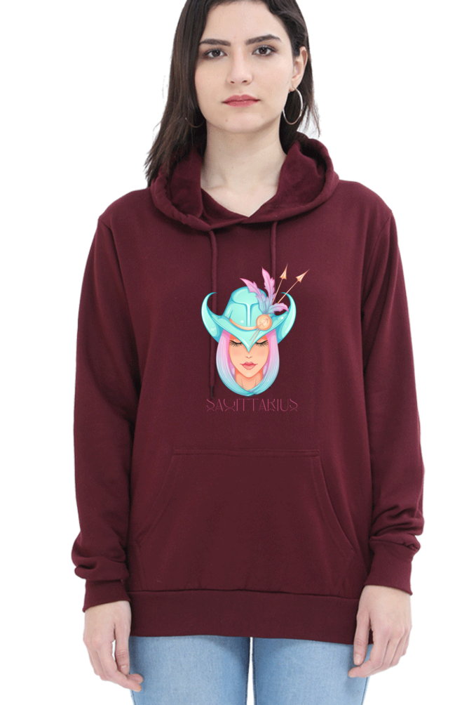 WOMEN || HOODIE SWEATSHIRT || ZODIAC SIGN || ASTROLOGY || SAGITTARIUS || FREEDOM || COWBOY HAT || COWGIRL || BIRTHDAY || GIFT FOR HER