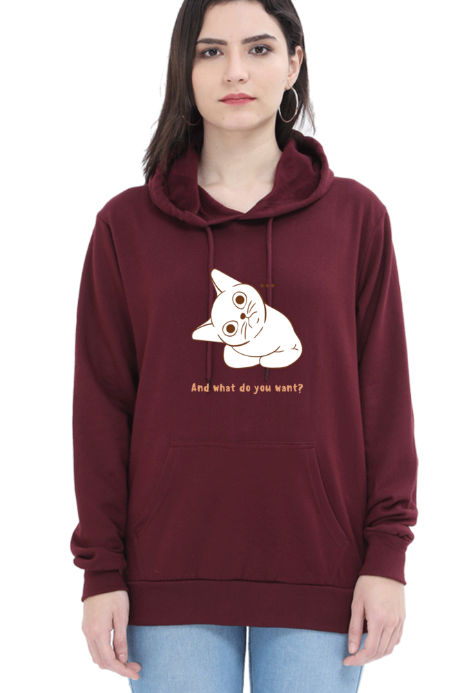 WOMEN || HOODIE SWEATSHIRT ||  CAT || ANIME || ANIMAL PRINT || QUIRKY || CAT LOVER || CUTE CAT || KITTEN || FUNNY || ANIMAL LOVER || CAT MEME || GRAPHIC DESIGN || GIFT FOR HER || WINTER WEAR