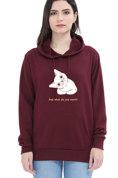 WOMEN || HOODIE SWEATSHIRT ||  CAT || ANIME || ANIMAL PRINT || QUIRKY || CAT LOVER || CUTE CAT || KITTEN || FUNNY || ANIMAL LOVER || CAT MEME || GRAPHIC DESIGN || GIFT FOR HER || WINTER WEAR