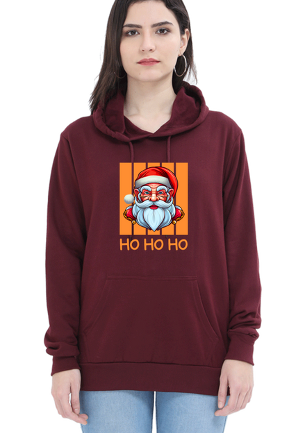 WOMEN || HOODIE SWEATSHIRT || STREETWEAR || MERRY CHRISTMAS || SANTA CLAUS || HO HO HO || HOLIDAY FASHION || CHRISTMAS GIFTS || WINTER WEAR