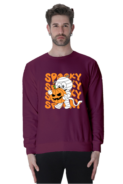 MEN || SWEATSHIRT || STREETWEAR || MUMMY || FUNNY || SPOOKY || PUMPKIN || GRAPHIC DESIGN || HALLOWEEN || WINTER WEAR