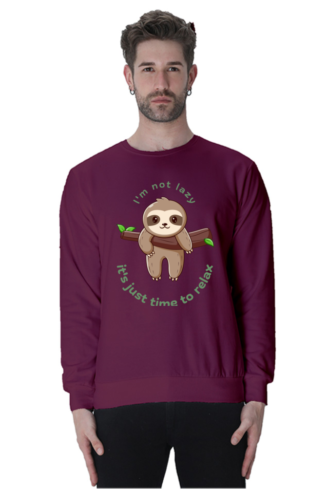 MEN || SWEATSHIRT || STREETWEAR || FUNNY QUOTES || SLOTH || ANIMAL PRINT || ANIMAL LOVER || LAZY || SLOTH LOVER || WINTER WEAR