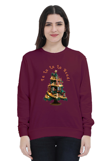 WOMEN || SWEATSHIRT || MERRY CHRISTMAS || STREETWEAR || BOOKWORM || BOOK LOVER || CHRISTMAS GIFT || WINTER WEAR