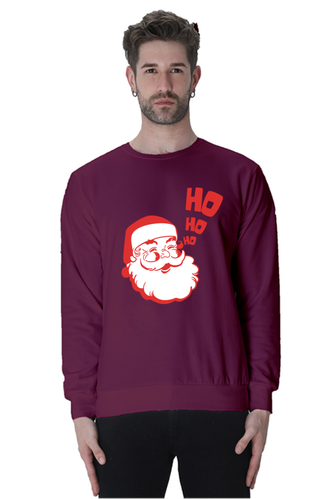 MEN || SWEATSHIRT || STREETWEAR || MERRY CHRISTMAS || SANTA CLAUS || HO HO HO || HOLIDAY FASHION || CUTE SANTA || GRAPHIC DESIGN || CHRISTMAS GIFTS || WINTER WEAR