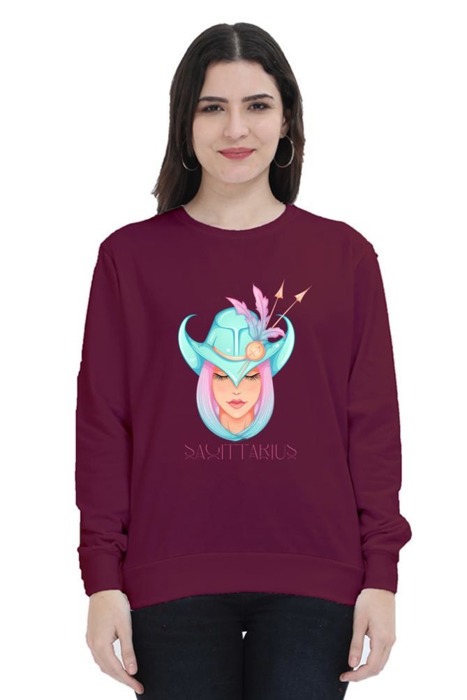 WOMEN || SWEATSHIRT || ZODIAC SIGN || ASTROLOGY || SAGITTARIUS || FREEDOM || COWBOY HAT || COWGIRL || BIRTHDAY || GIFT FOR HER